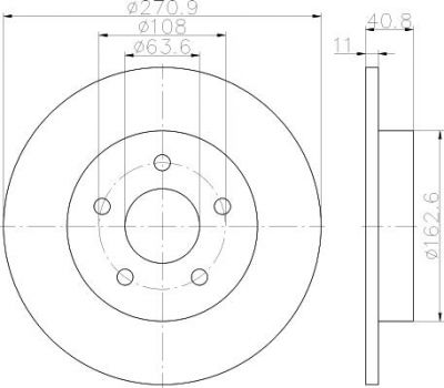 Textar 92239003 тормозной диск на FORD FOCUS III седан