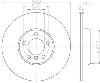 TEXTAR Тормозные диски БМВ F30 2.5-3.0 Перед (92242003)