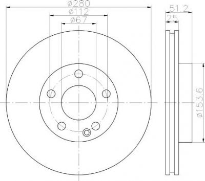 Textar 92257003 тормозной диск на MERCEDES-BENZ B-CLASS (W246, W242)