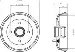 Textar 94013000 тормозной барабан на FORD ESCORT VII седан (GAL, AFL)