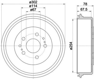 Textar 94018300 тормозной барабан на TOYOTA HILUX II пикап (LN8_, RN5_, LN6_, YN6_, YN5_, LN5_, RN6_)