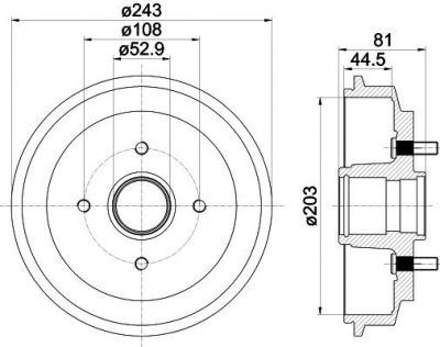 Textar 94026700 тормозной барабан на FORD FUSION (JU_)