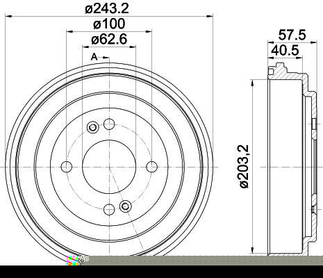 Textar 94035900 тормозной барабан на HYUNDAI i20 (GB)