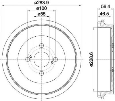 Textar 94040900 тормозной барабан на TOYOTA YARIS (NHP13_, NSP13_, NCP13_, KSP13_, NLP13_)