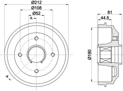 Textar 94041900 тормозной барабан на PEUGEOT 306 Наклонная задняя часть (7A, 7C, N3, N5)