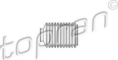 Topran 102 802 пыльник, рулевое управление на VW GOLF III (1H1)