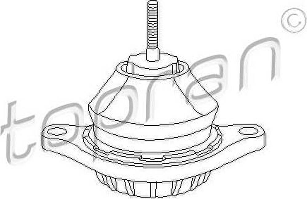 Topran 103 649 подвеска, двигатель на VW PASSAT (32B)