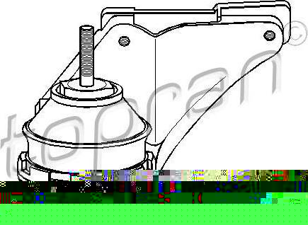 Topran 103 729 подвеска, двигатель на AUDI 100 (4A, C4)