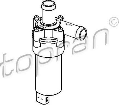 Topran 107 696 дополнительный водяной насос на VW GOLF IV (1J1)