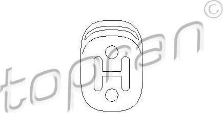 Topran 109 063 кронштейн, глушитель на SKODA OCTAVIA Combi (1Z5)