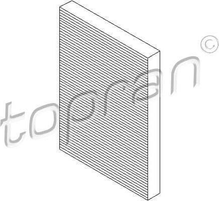 Topran 109 520 фильтр, воздух во внутренном пространстве на VW POLO (6R, 6C)