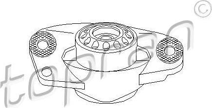Topran 110 154 опора стойки амортизатора на VW JETTA III (1K2)