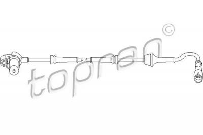Topran 111 078 датчик, частота вращения колеса на VW TRANSPORTER IV автобус (70XB, 70XC, 7DB, 7DW, 7DK)