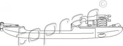 Topran 111 350 ручка двери на VW LT 28-46 II фургон (2DA, 2DD, 2DH)
