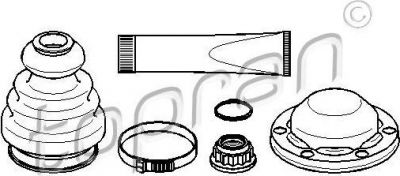Topran 111 633 комплект пылника, приводной вал на VW GOLF IV (1J1)