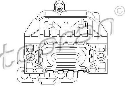 Topran 111 897 подвеска, двигатель на SKODA OCTAVIA Combi (1Z5)
