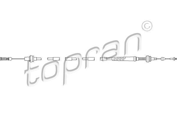Topran 112 157 тросик газа на SKODA OCTAVIA Combi (1U5)