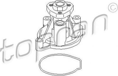 Topran 113 151 водяной насос на SKODA YETI (5L)