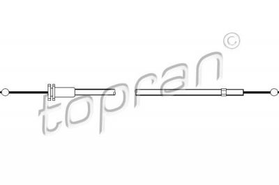 Topran 113 424 тросик замка капота на SKODA FABIA Combi (6Y5)