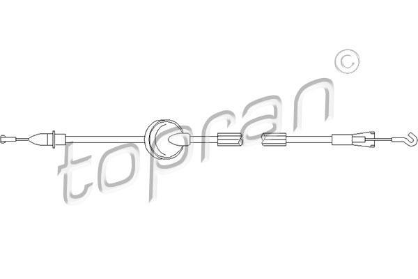 Topran 113 425 трос, замок двери на VW GOLF V (1K1)