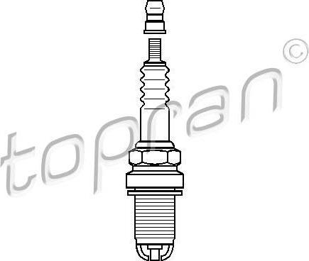 Topran 205 039 свеча зажигания на OPEL CALIBRA A (85_)