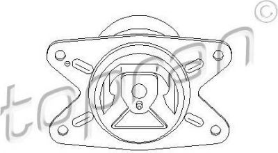Topran 205 858 подвеска, двигатель на OPEL ASTRA G седан (F69_)