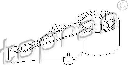 Topran 206 161 подвеска, двигатель на OPEL ZAFIRA A (F75_)