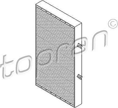 Topran 207 035 фильтр, воздух во внутренном пространстве на NISSAN PRIMASTAR фургон (X83)