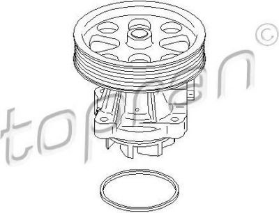 Topran 207 157 водяной насос на OPEL MERIVA