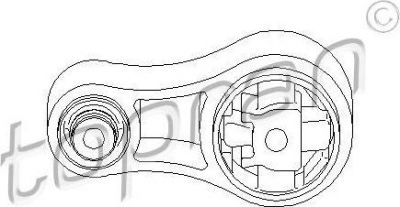 Topran 207 759 подвеска, двигатель на OPEL VIVARO фургон (F7)