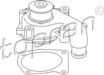Topran 300 711 водяной насос на FORD ESCORT IV (GAF, AWF, ABFT)