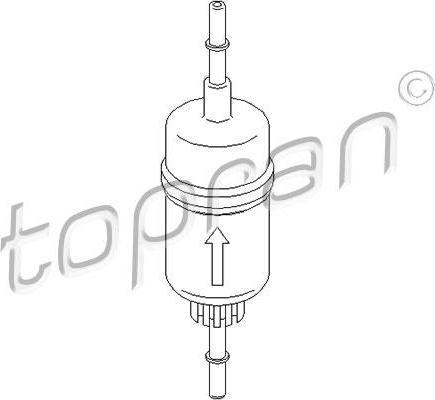Topran 302 128 топливный фильтр на FORD FOCUS III Turnier