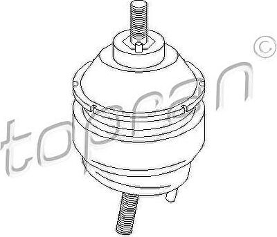 Topran 302 785 подвеска, двигатель на FORD TRANSIT c бортовой платформой/ходовая часть (E_ _)