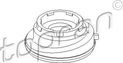 Topran 304 043 подшипник качения, опора стойки амортизатора на FORD FOCUS III седан