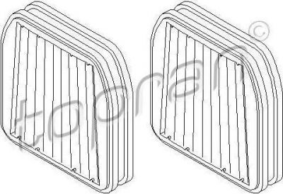 Topran 400 210 фильтр, воздух во внутренном пространстве на MERCEDES-BENZ E-CLASS (W211)