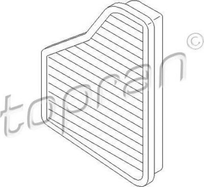 Topran 400 213 фильтр, воздух во внутренном пространстве на MERCEDES-BENZ AXOR 2