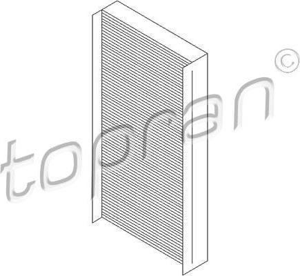 Topran 401 027 фильтр, воздух во внутренном пространстве на MERCEDES-BENZ A-CLASS (W169)