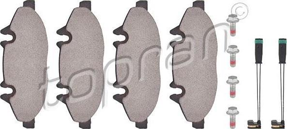 Topran 401 931 комплект тормозных колодок, дисковый тормоз на MERCEDES-BENZ VIANO (W639)