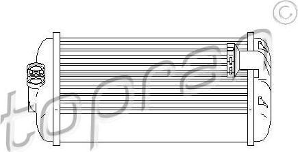 Topran 407 751 теплообменник, отопление салона на MERCEDES-BENZ C-CLASS (W202)