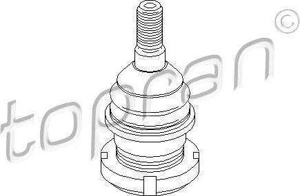 Topran 407 811 несущий / направляющий шарнир на MERCEDES-BENZ M-CLASS (W164)