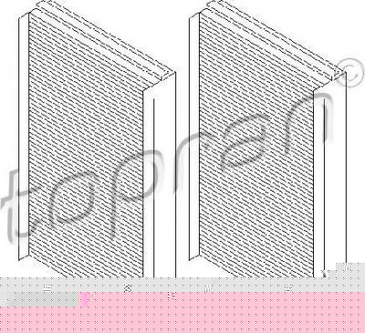 Topran 500 647 фильтр, воздух во внутренном пространстве на 5 (E60)