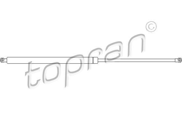 Topran 700 704 газовая пружина, крышка багажник на NISSAN KUBISTAR (X76)