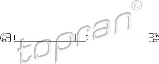 Topran 721 288 газовая пружина, крышка багажник на PEUGEOT 406 (8B)