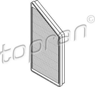 Topran 722 724 фильтр, воздух во внутренном пространстве на PEUGEOT 206 SW (2E/K)