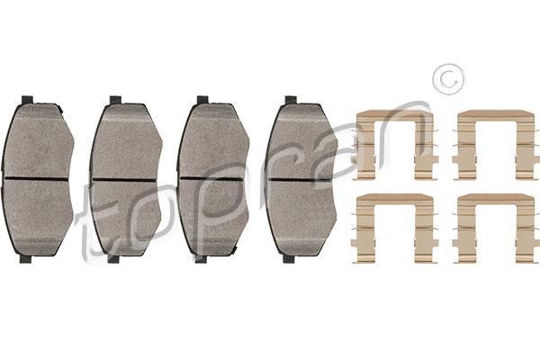 Topran 820 795 комплект тормозных колодок, дисковый тормоз на HYUNDAI ix20 (JC)