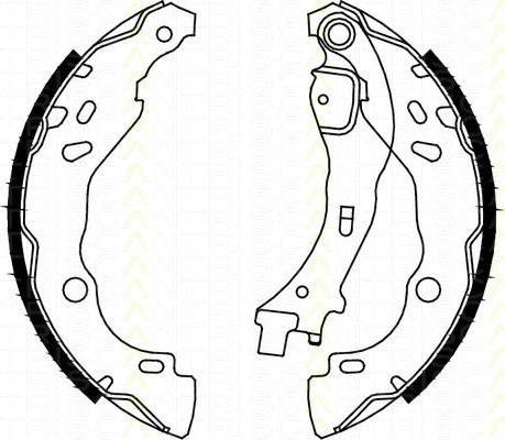 TRISCAN 8100 10009 комплект тормозных колодок на PEUGEOT 208