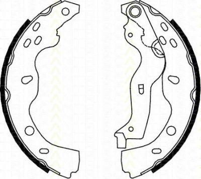 TRISCAN 8100 10013 комплект тормозных колодок на SUZUKI SX4 (EY, GY)