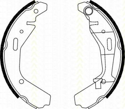 TRISCAN 8100 10024 комплект тормозных колодок на SUZUKI IGNIS II