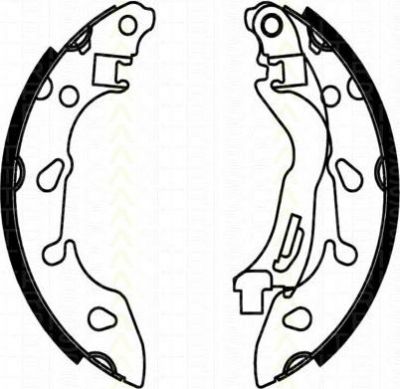 TRISCAN 8100 10038 комплект тормозных колодок на FIAT PANDA (169)