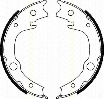 TRISCAN 8100 13039 комплект тормозных колодок, стояночная тормозная с на TOYOTA YARIS (SCP1_, NLP1_, NCP1_)